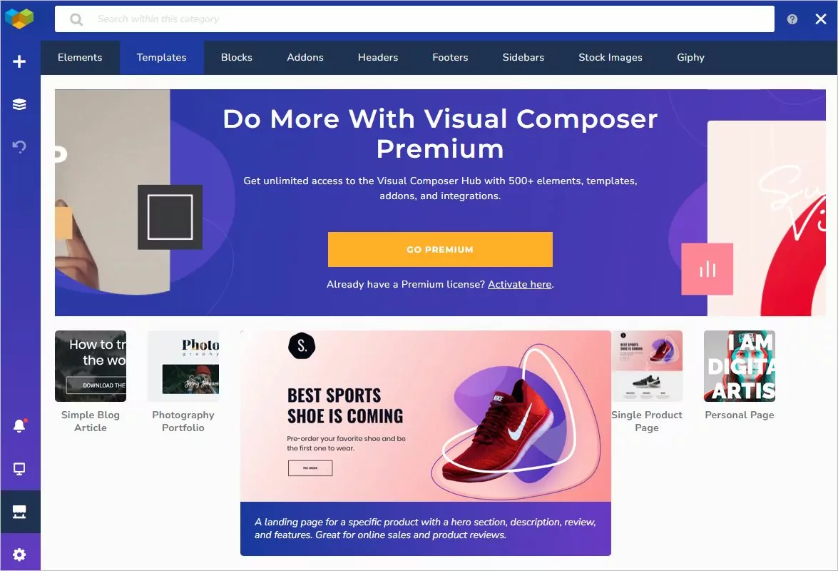 Visual Composer Hub