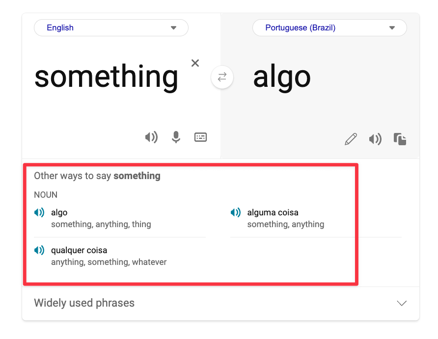 Bing Translate vs Google Translate on a single word