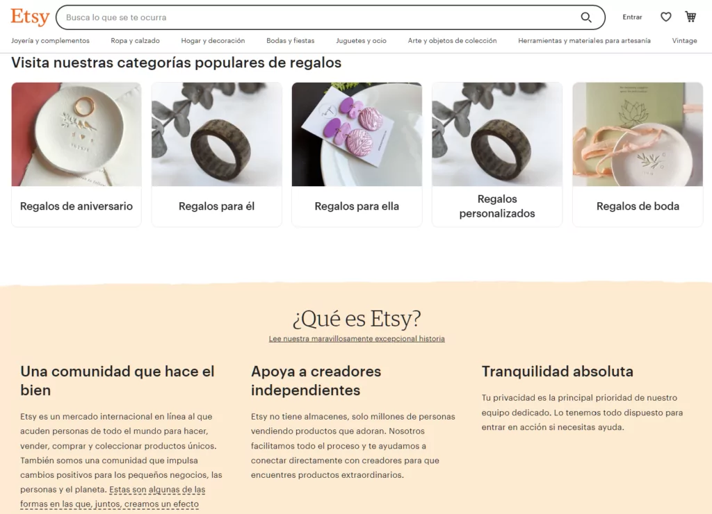 Etsy-frontpage-in-spanish-multi-language-store-example