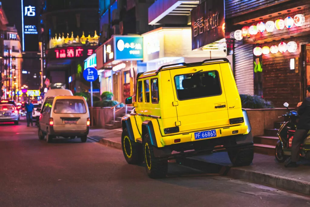 mercedes car in china